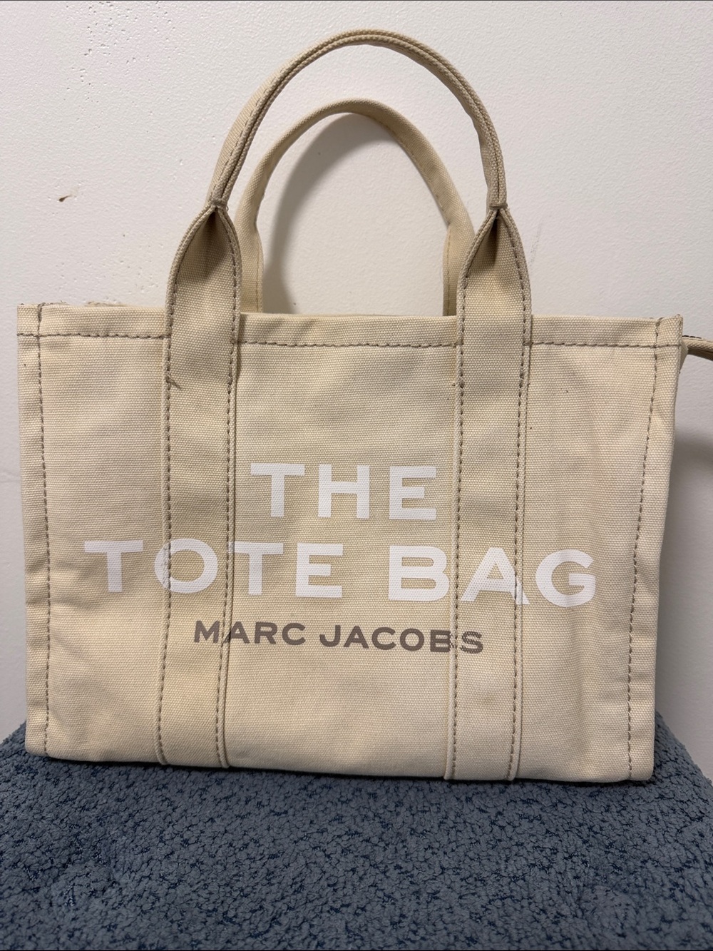 Marc Jacobs Cream Canvas Carryall Tote